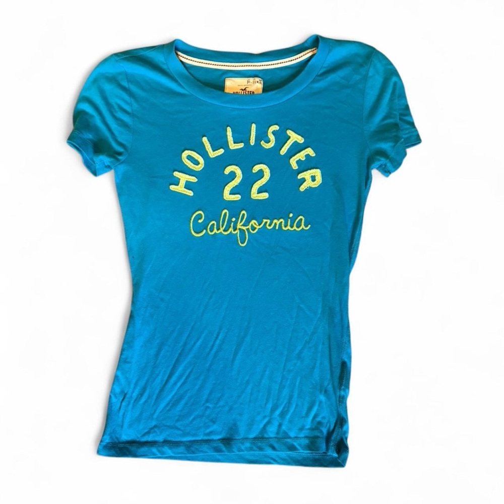 Hollister Teal Graphic Tee